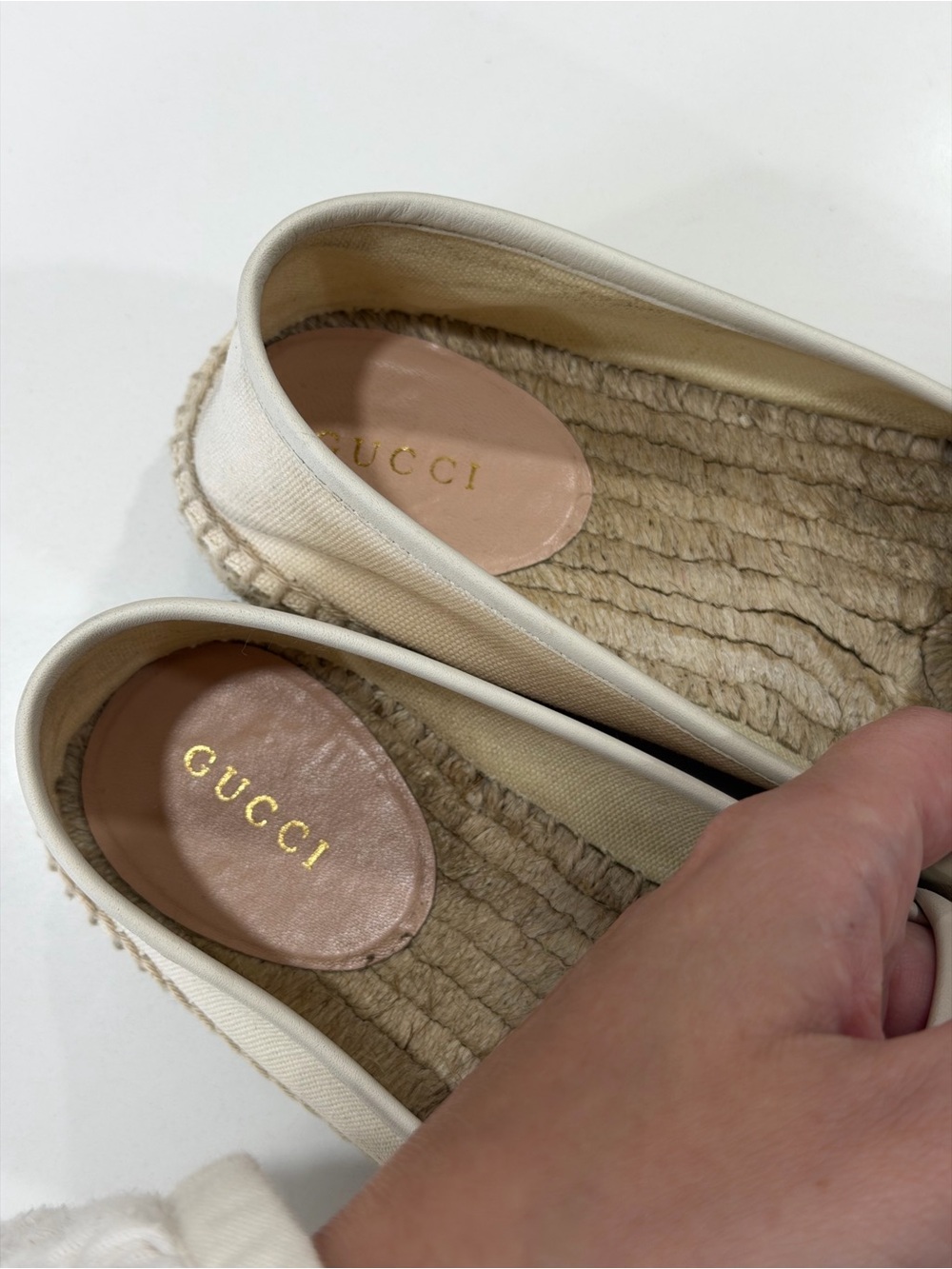 Gucci Cream Canvas Espadrille - Picture 7 of 10